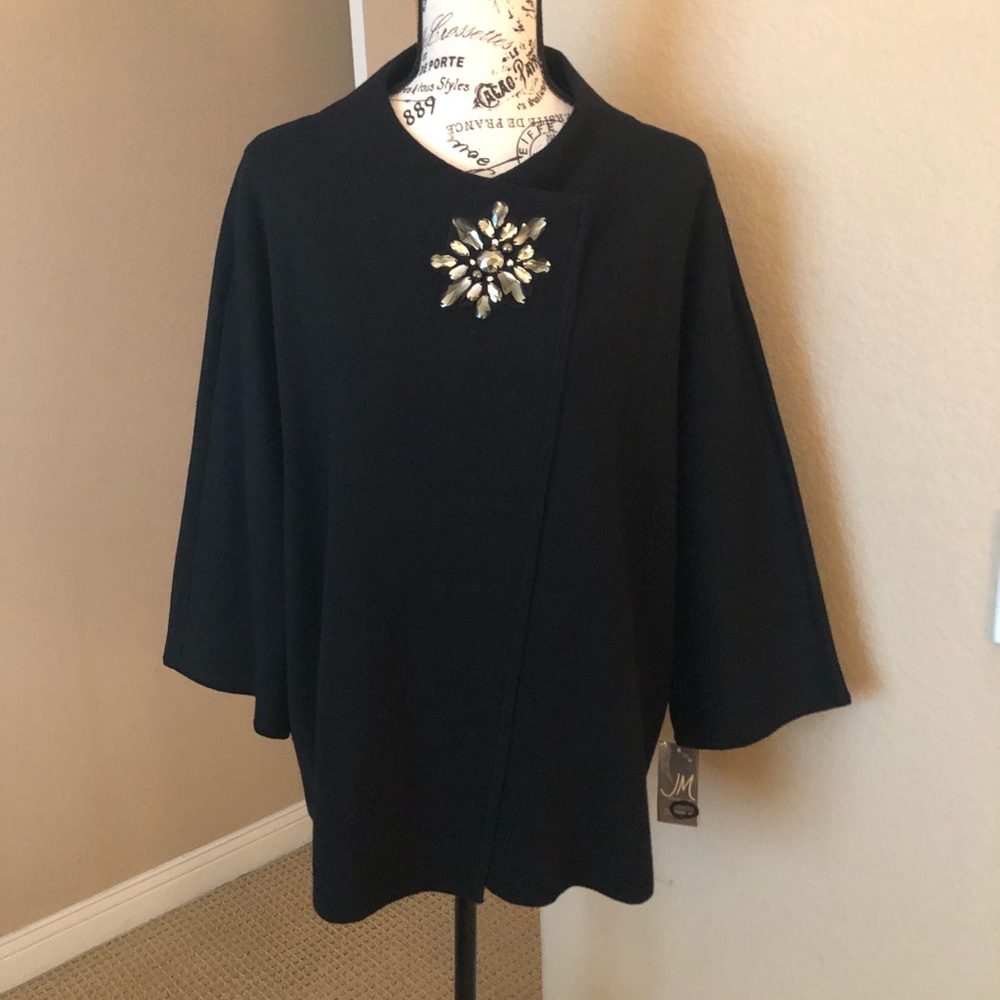BRAND NEW with tags, Black Cape/Poncho